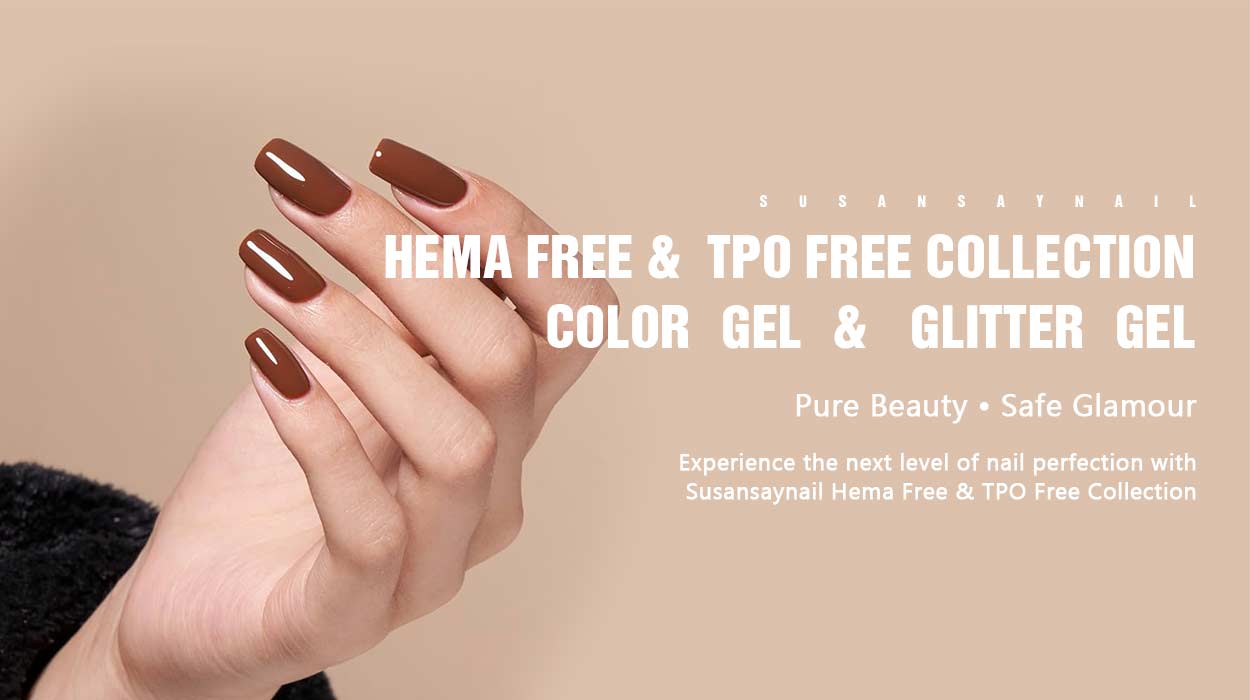 Hema Free Collection Color Gel & Glitter-Gel banner | Susansaynail
