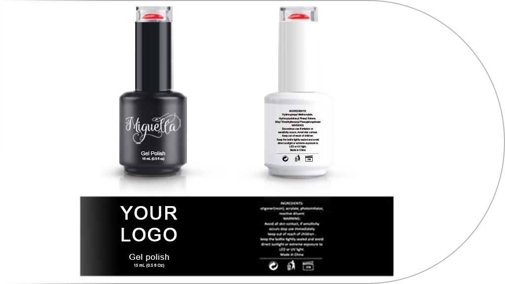 Custom gel polish pre-production sample