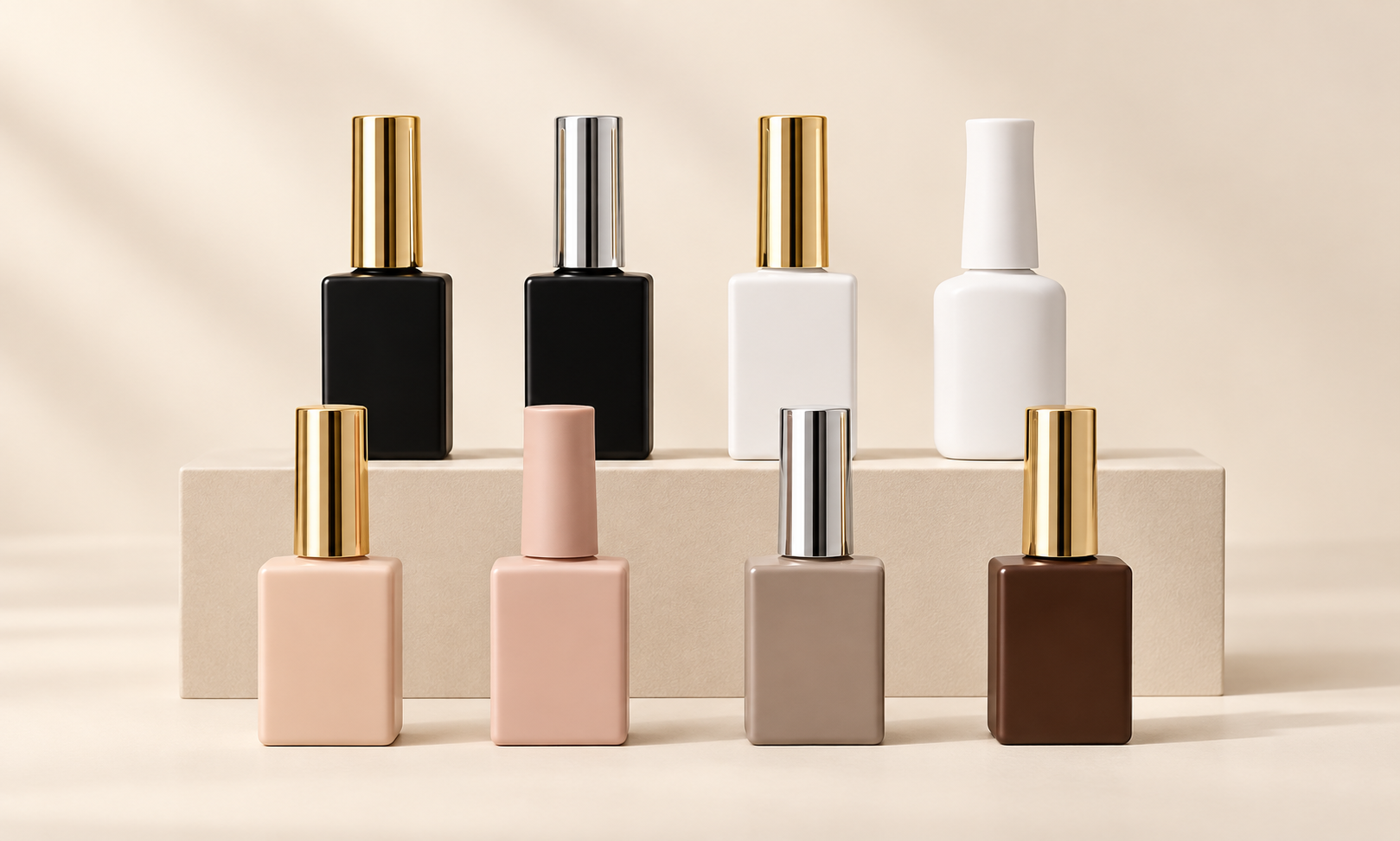 Opaque light-protective gel bottle options