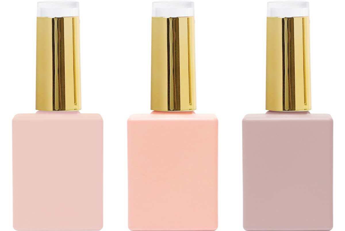 Blush private label gel polish bottle color options