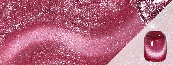 Solid Brown cat eye gel texture and swatch