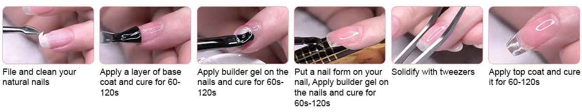 Fiber Gel supplied application sequence