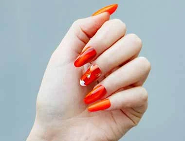 Statement length nail design inspiration supplied with the poly gel assets