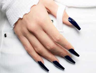 Defined French nail design inspiration supplied with the poly gel assets