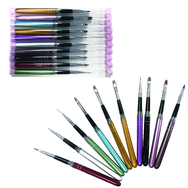 Nail art brush set · 10 pcs