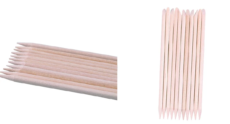 Orange wood sticks · 100 pcs