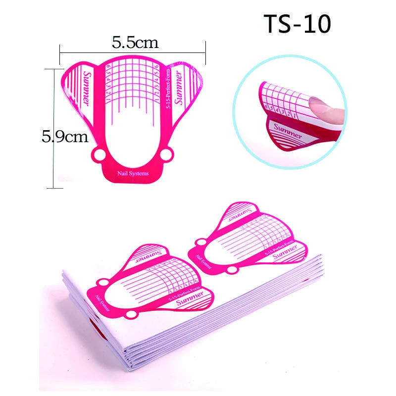 Acrylic nail forms · 100 pcs