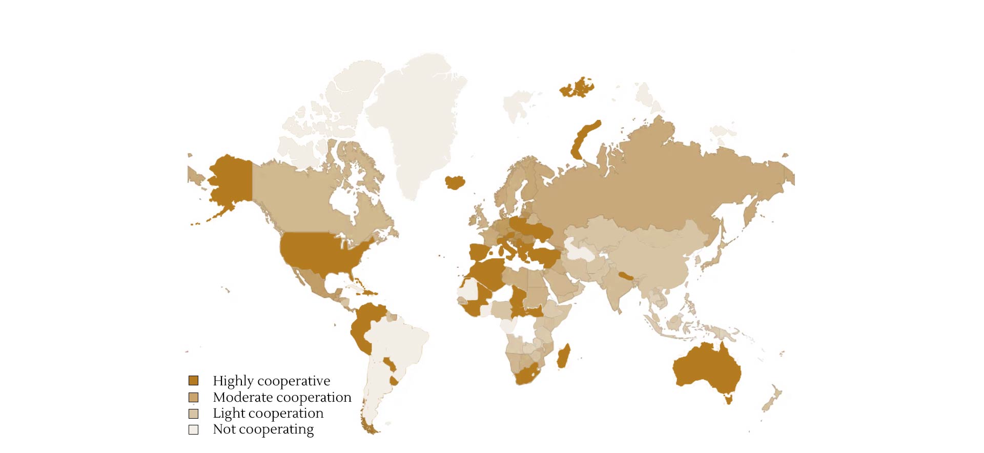 Map showing countries where SUSANSAY has customer cooperation