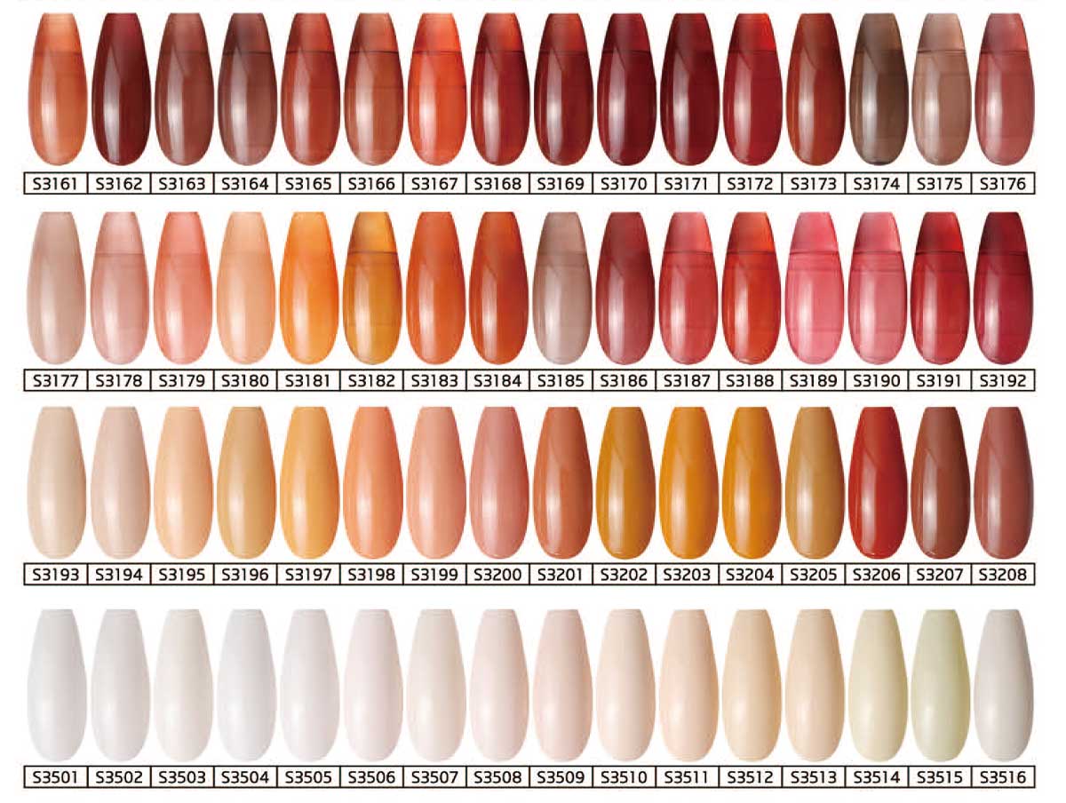 Trend-volume selection gel polish color board