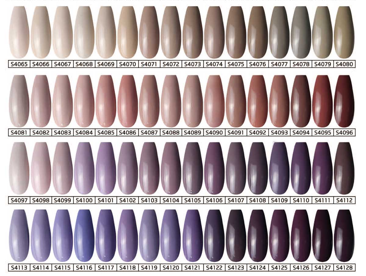 Extended wholesale library gel polish color board
